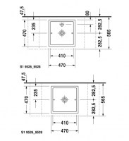 LAVABO ENCIMERA RECTIFICADO STARCK 1 DURAVIT